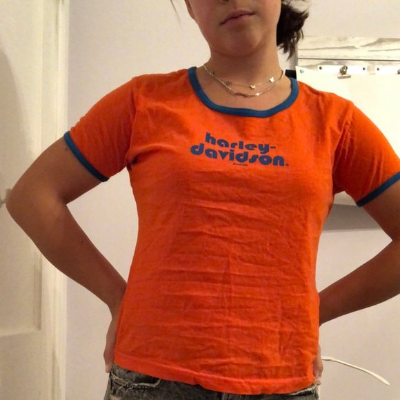 vintage 80s harley davidson T shirt